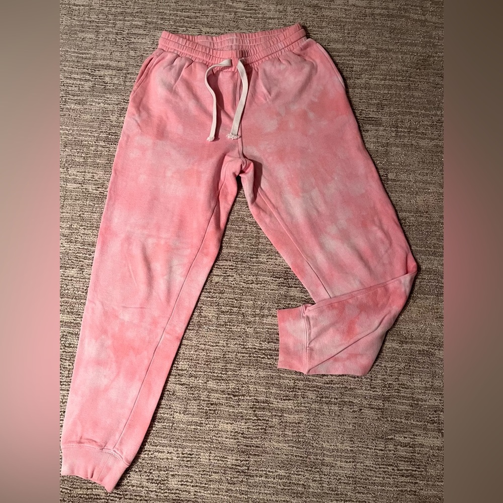 Pink tie dye Katie J nyc sweatpants